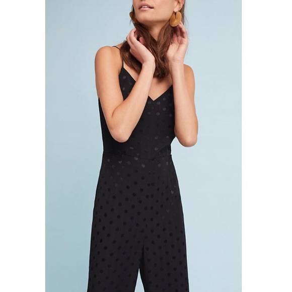 Anthropologie The Essential Polka Dot Jumpsuit 4 - Picture 3 of 8